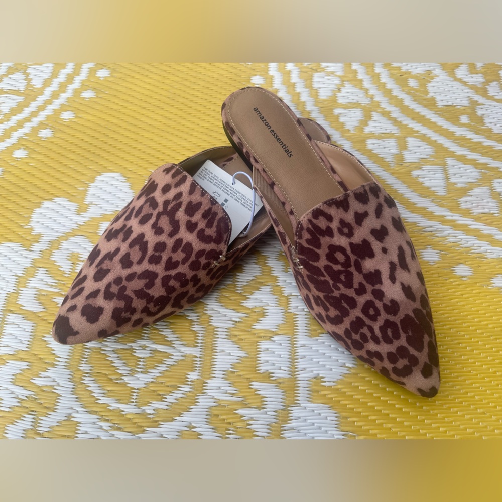 Molly Leopard Print Mules - NWT